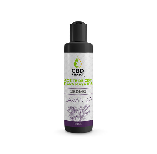 Aceite para masajes CBD + Lavanda