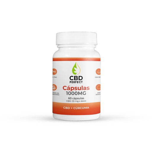 Cápsulas de CBD con Cúrcuma