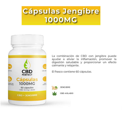 capsulas CBD jengibre 1000mg