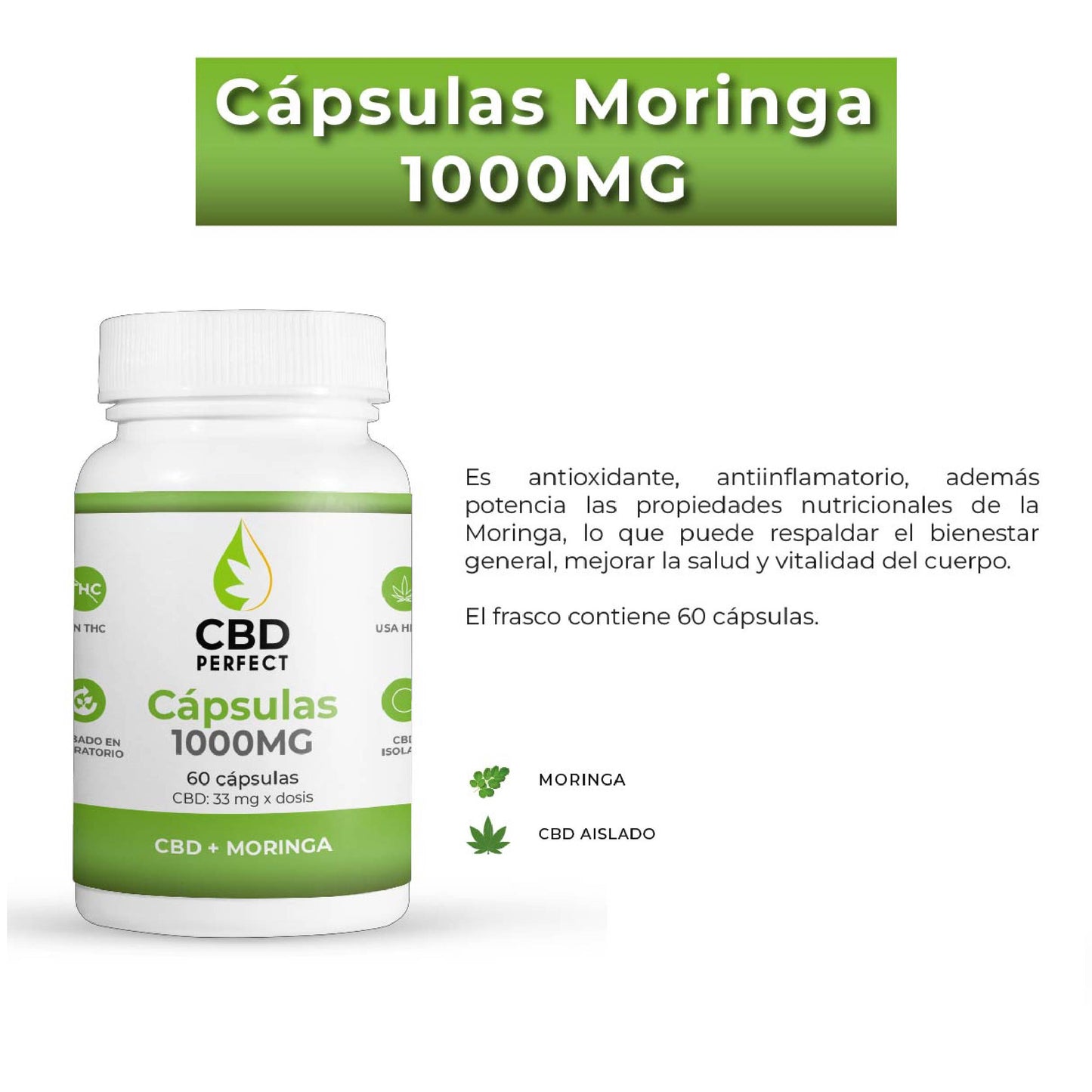 capsulas CBD moringa 1000mg