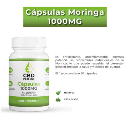 capsulas CBD moringa 1000mg